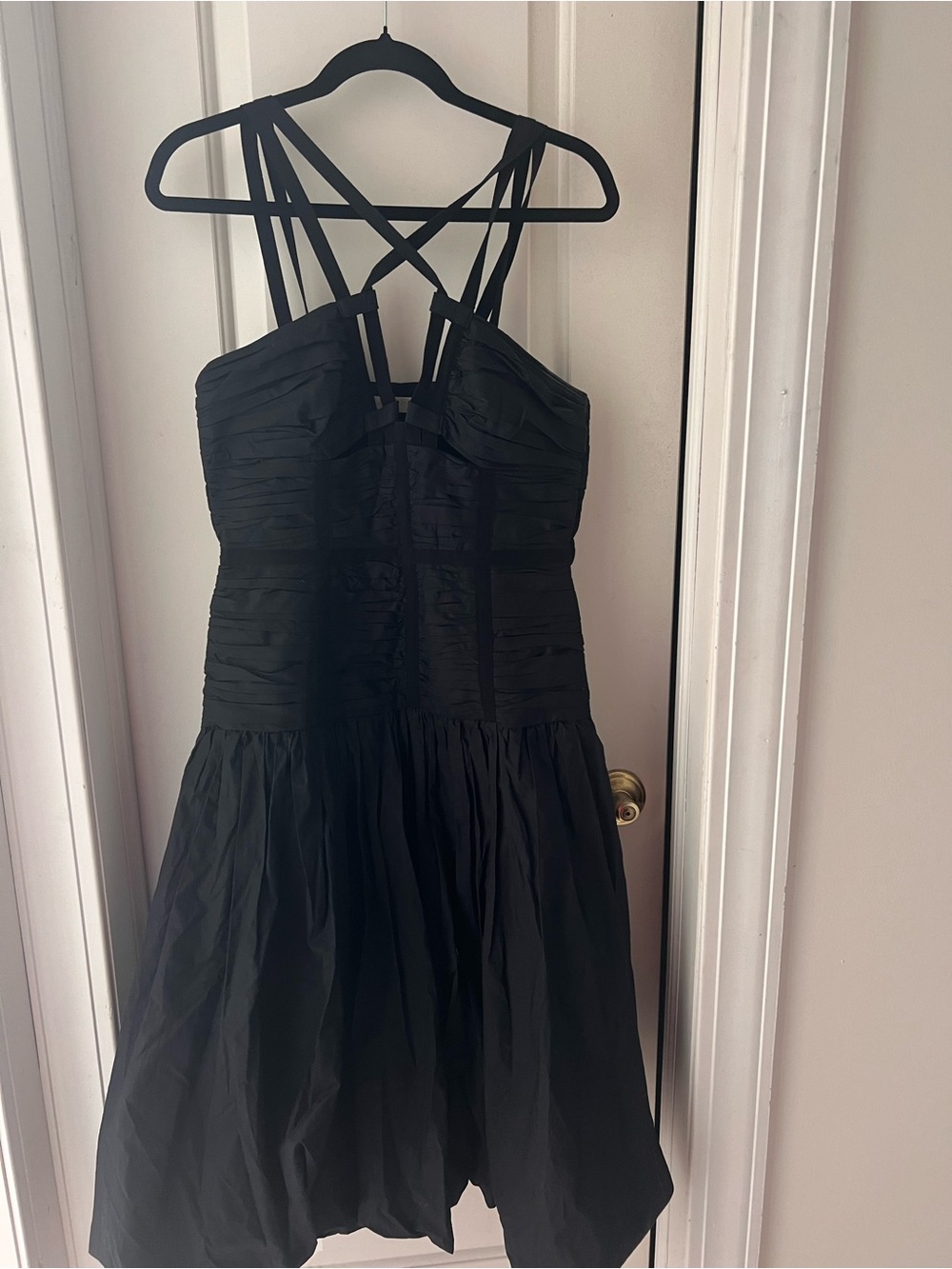Ulla Johnson Kaia Bubble Skirt Dress in Noir - Size 6